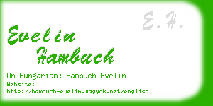 evelin hambuch business card